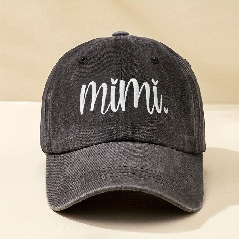 1 Pack Unisex Y2K Embroidered MIMI Baseball Cap - Adjustable Sun Protection Hat with Bold Lettering, Lightweight 100% Polyester for Outdoor Sports, Commuting & Daily Wear, Casual Sporty Style | Hand Washable Headgear, Sun Hat 1 Pack Unisex Y2K Embroidered MIMI Baseball Cap - Adjustable Sun Protection Hat with Bold Lettering, Lightweight 100% Polyester for Outdoor Sports, Commuting & Daily Wear, Casual Sporty Style | Hand Washable Headgear, Sun Hat
